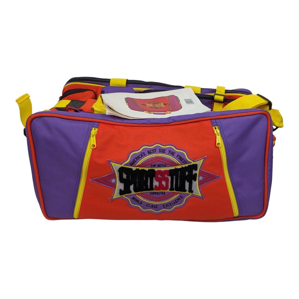 SportsStuff Colorblock 24"‎ Duffle Bag Vintage 80s 90s